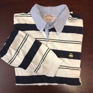 Brooks Brothers Red Fleece LARGE Rugby Shirt